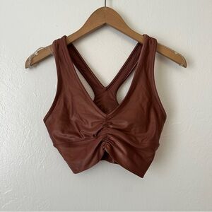 Alo Yoga Wild Thing Bra In Rust Small